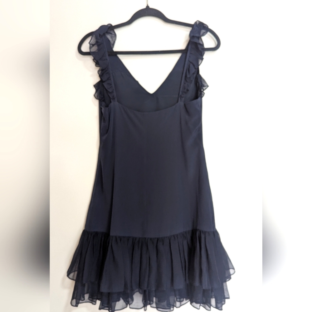 Cinq à Sept Black Ruffle Mini Dress - Picture 7 of 12